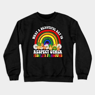 What a Equality Matters LGBTQ Human Rights Crewneck Sweatshirt